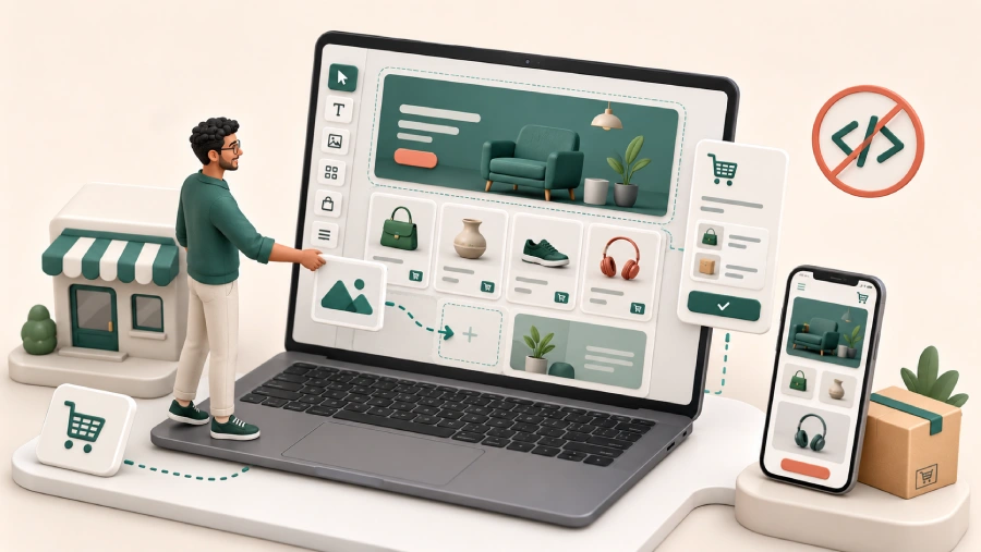 Créer un site de vente en ligne en Tunisie sans coder
