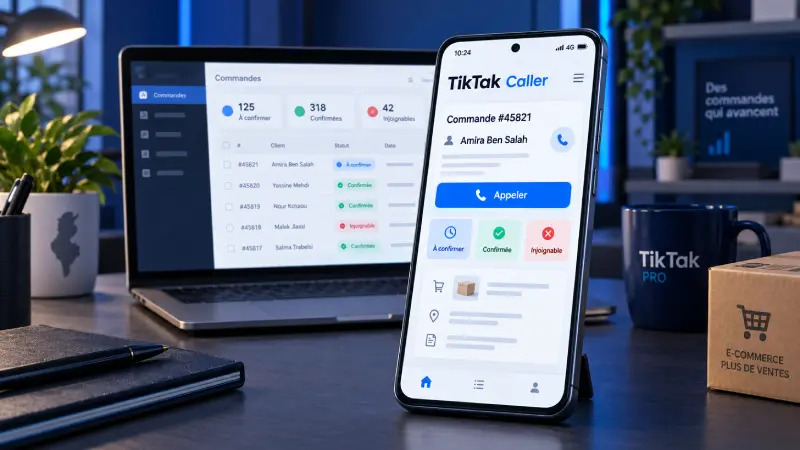 TikTak Caller : le CRM d'appels sans VoIP qui améliore la confirmation de commandes